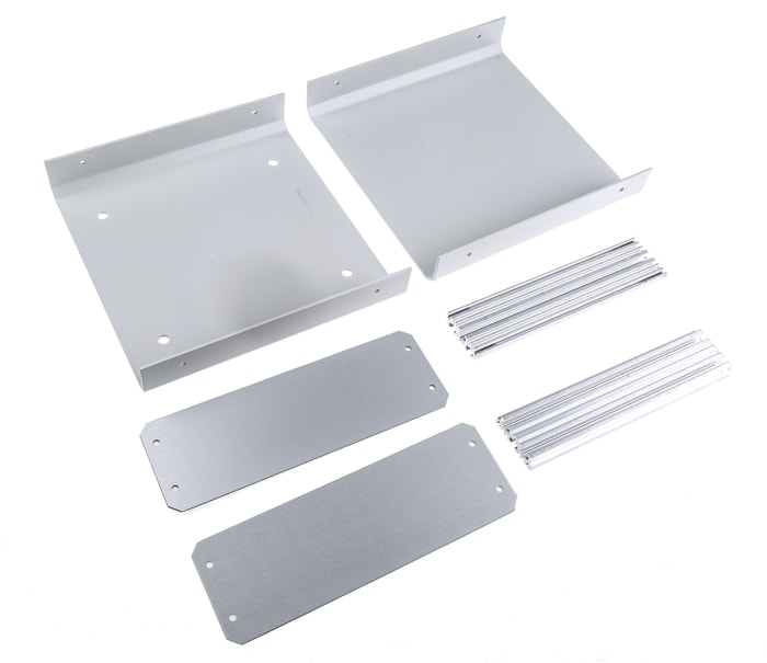 Boîtier d'instrumentation METCASE Unicase en Aluminium Gris, dim. ext. 180 x 185 x 65mm