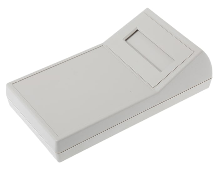 Boîtier portable RS PRO avec fenêtre d'affichage en ABS Gris, dim. ext. 190.5 x 101.6 x 57.2mm