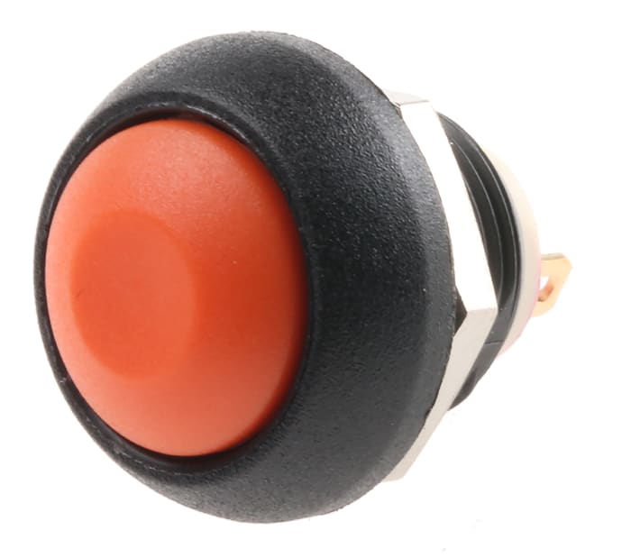 APEM IS Series Series Push Button Switch, Momentary, Panel Mount, 13.6mm Cutout, SPST, 32V ac, IP67