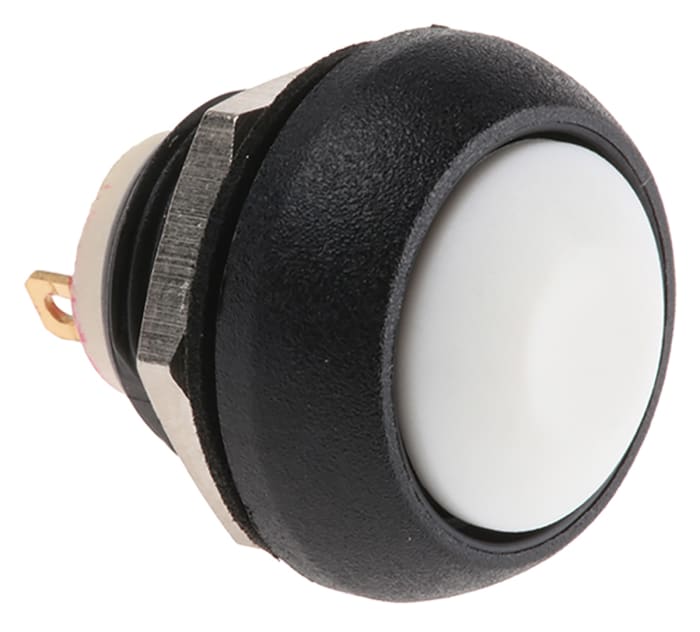 APEM IS Series Series Push Button Switch, Momentary, Panel Mount, 13.6mm Cutout, SPST, 32V ac, IP67