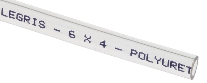 Legris Compressed Air Pipe Clear Polyether PUR 6mm x 25m 1025U Series