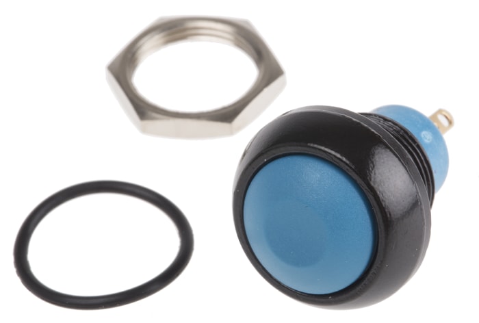 APEM Push Button Switch, Momentary, Panel Mount, 13.6mm Cutout, SPST, 28V dc, IP67