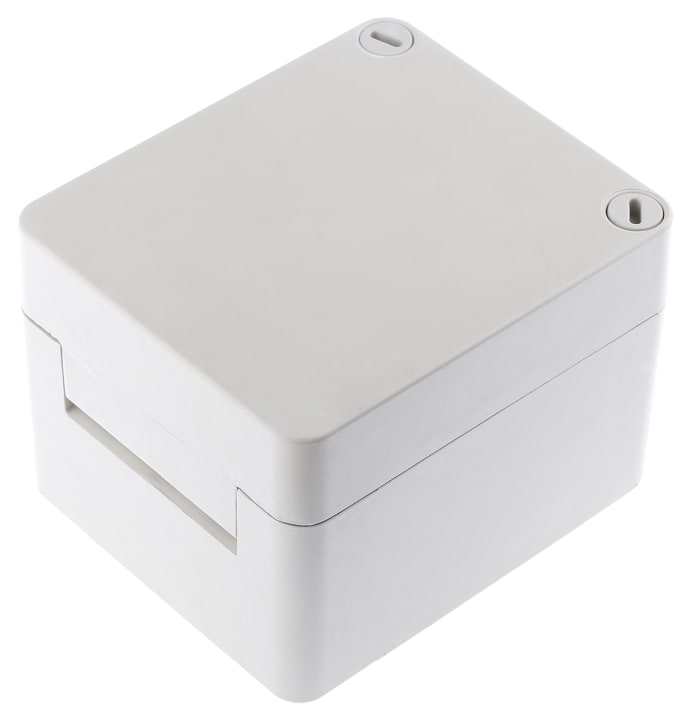 RS PRO Glass Reinforced Plastic Wall Box, IP66, 100 mm x 120 mm x 140mm