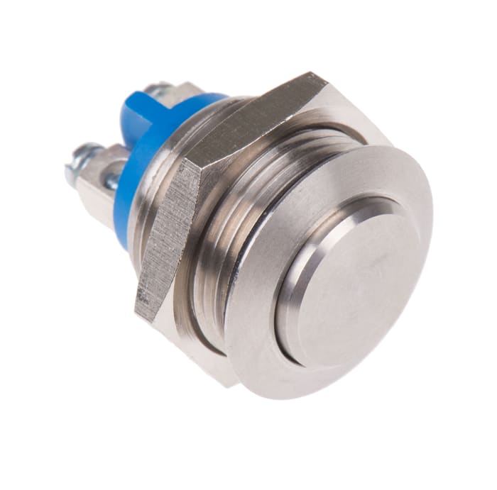 APEM Push Button Switch, Momentary, Panel Mount, 16.2mm Cutout, SPST, IP65