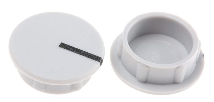 Sifam 15.5mm Grey Potentiometer Knob Cap, C151-GRY