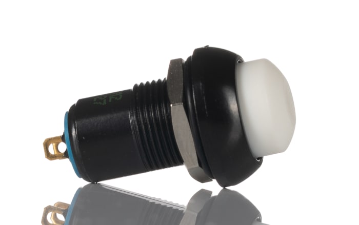APEM Push Button Switch, Latching, Panel Mount, 12.9mm Cutout, 24V dc, IP67