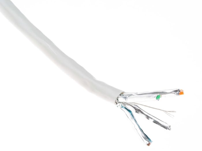 CAEMMC, 100m Cat6, Grey, U/FTP Shielded, Unterminated PVC Sheath