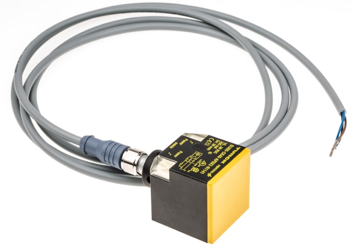 Turck Inductive Block Proximity Sensor, M12, 30 mm Detection, PNP NO, 10 → 30 V dc