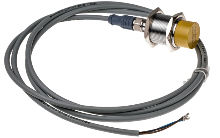 Turck Inductive Threaded Barrel Proximity Sensor, M30, 30 mm Detection, PNP NO, 10 → 30 V dc