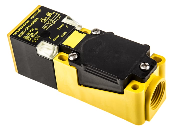 Turck Blok Endüktif Sensör Algılama Menzili:30 mm, 114mm, PNP-NO, 10 → 30 V dc, IP68