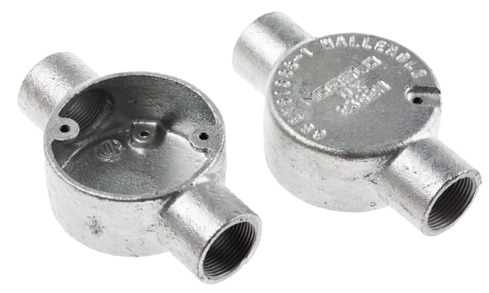 Raccord de gaine RS PRO, taille 25mm, en Acier