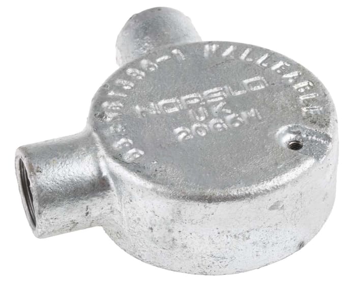 RS PRO Angle Box, Conduit Fitting, 20mm Nominal Size, Steel