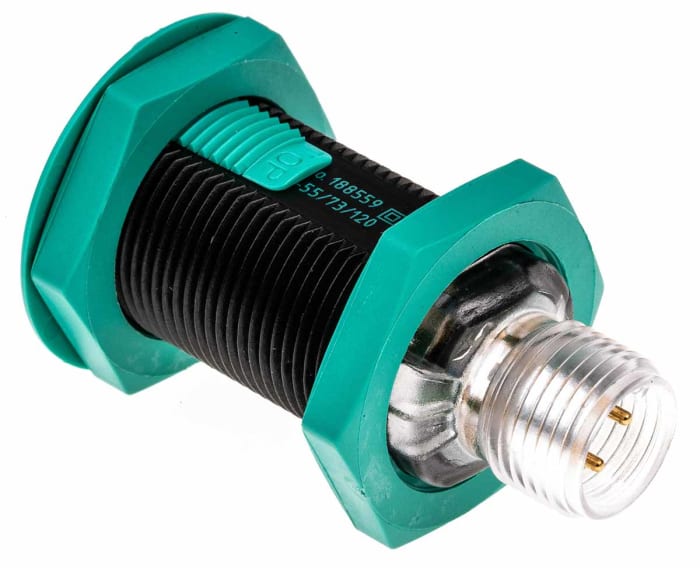 Pepperl + Fuchs Retroreflective Photoelectric Sensor, Barrel Sensor, 4 m Detection Range