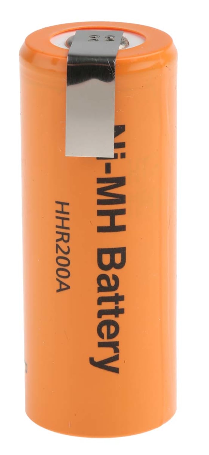 Panasonic, HHR-200A-1Z, 1.2V, 4/5 A, NiMH Rechargeable Battery, 2.04Ah