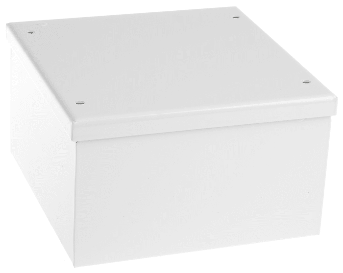 RS PRO Grey Cold Rolled Steel Instrument Case, 150 x 150 x 90mm