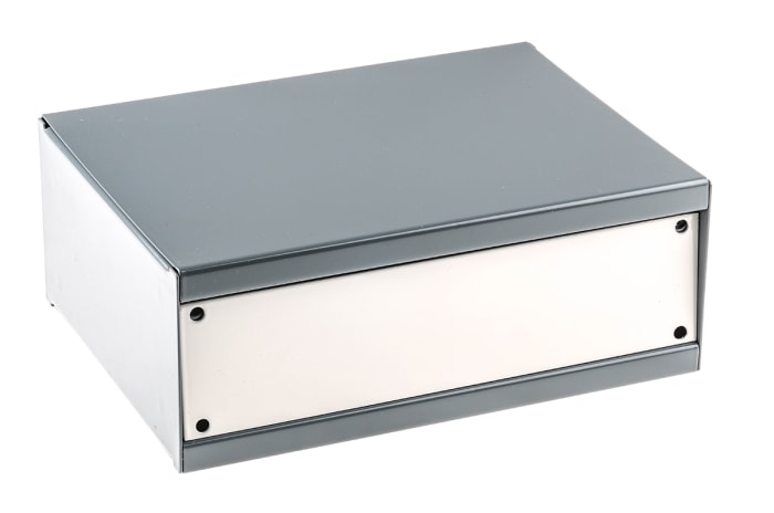 Boîtier d'instrumentation RS PRO en Acier laminé à froid Gris, dim. ext. 204 x 152 x 76mm