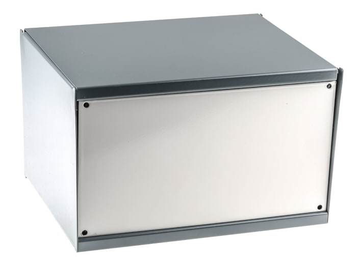 Boîtier d'instrumentation Gris en Acier laminé à froid RS PRO 159 mm, dim. ext. 254 mm, dim. ext. 197 mm
