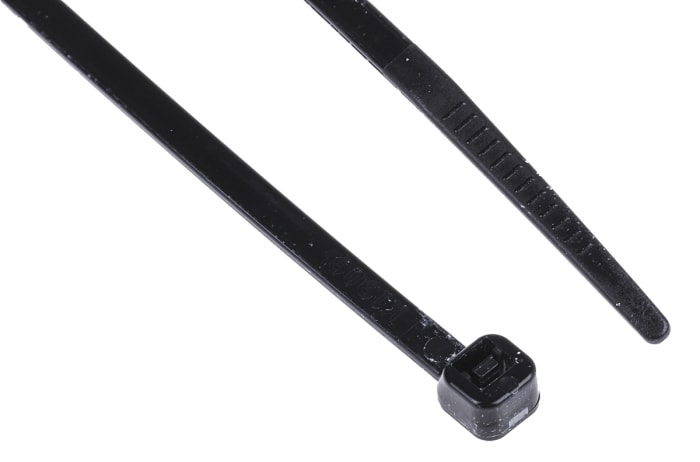 Serre-câble RS PRO, 150mm x 3.6 mm, Noir, en Nylon 66, x 1000