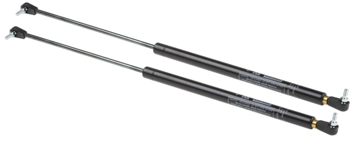 Camloc Steel Gas Strut, with Ball & Socket Joint, End Joint, 440.0mm Extended Length, 200.0mm Stroke Length
