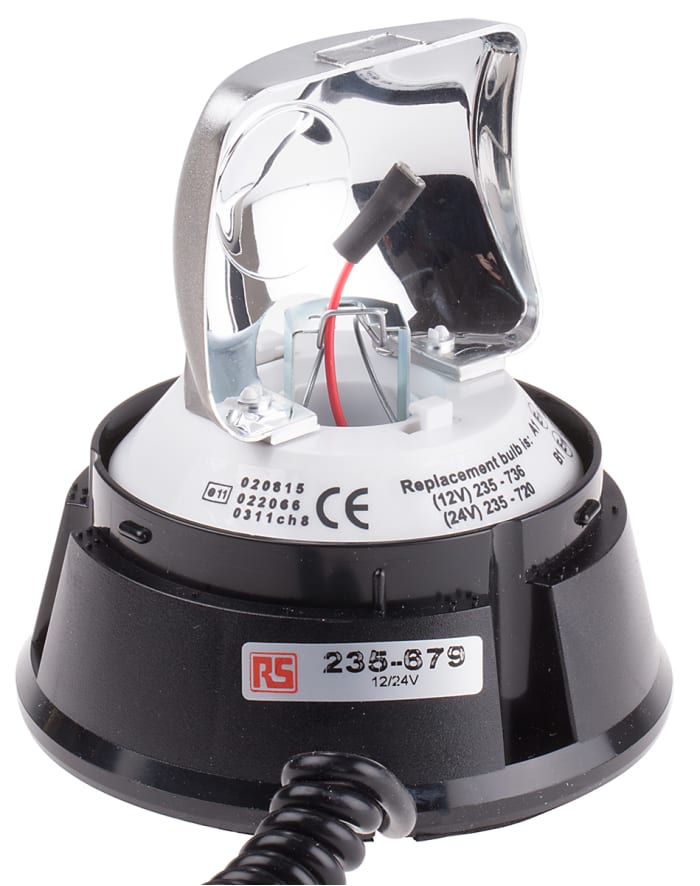 Balise à Incandescence RS PRO, 12 V c.c. ; 24 V c.c.