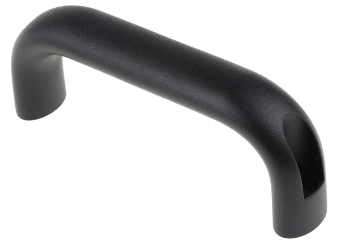 RS PRO Çekmece Kulpları Siyah Alüminyum Mat, 146mm x 55mm x 26mm, Sabitleme Merkezi: 132mm