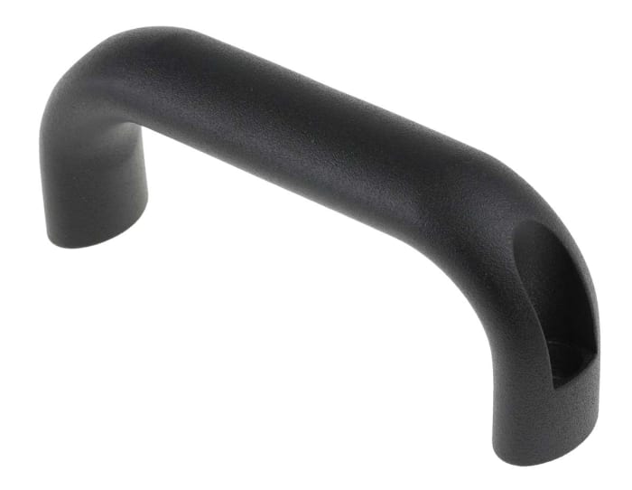 RS Pro Çekmece Kulpları Siyah Alüminyum Mat, 130mm x 53mm x 26mm, Sabitleme Merkezi: 116mm