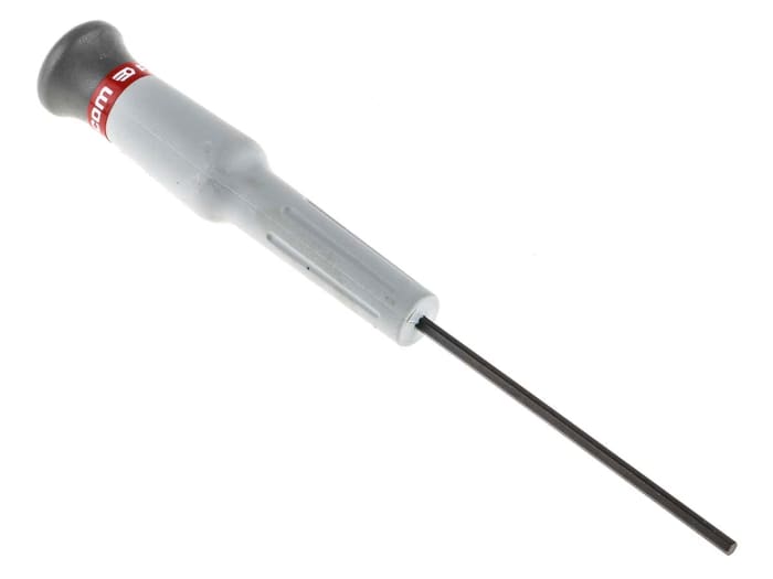 Facom Hexagon Precision Screwdriver, 2,5 mm Tip, 75 mm Blade, 168 mm Overall