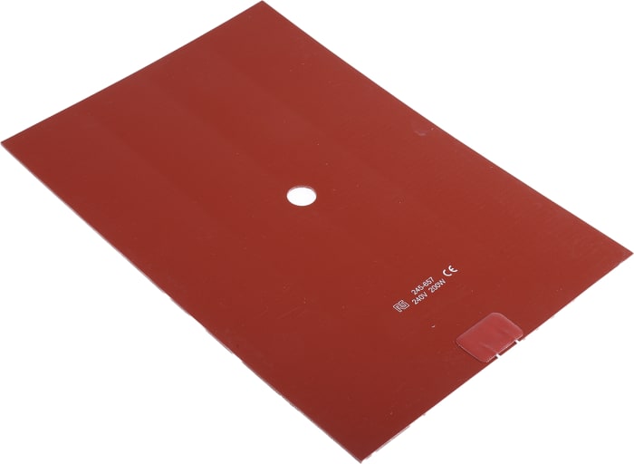 Tapis chauffant en silicone Rectangle RS PRO, 240 V c.a., 200 W, 200 x 300mm
