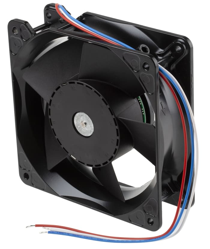 4114N/2H4 ebmpapst ebmpapst, 24 V dc, DC Axial Fan, 119 x 119 x 38mm, 355m³/h, 30W, IP20