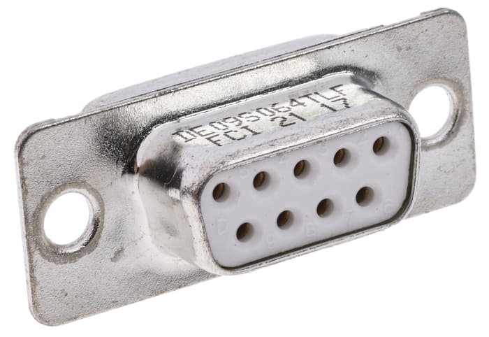 Amphenol Communications Solutions 9 Way Panel Mount D-sub Connector Socket, 2.74mm Pitch