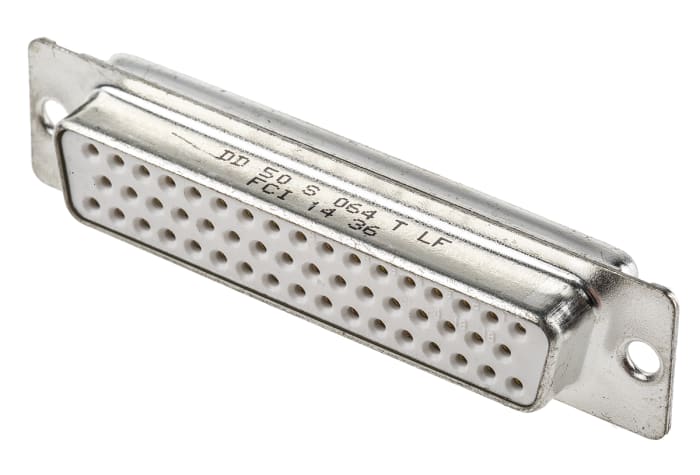 Amphenol Communications Solutions 50 Way Panel Mount D-sub Connector Socket, 2.76mm Pitch