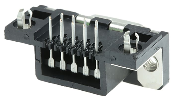 Amphenol Communications Solutions Delta D 9 Way Right Angle Through Hole D-sub Connector Socket, 2.74mm Pitch, with