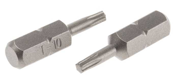 RS PRO Torx Screwdriver Bit, T10 Tip, 25 mm Overall