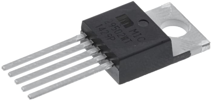 Micrel MIC29502WT, LDO Voltage Regulator, 5A Adjustable, 1.25 → 26 V, ±1% 5-Pin, TO-220