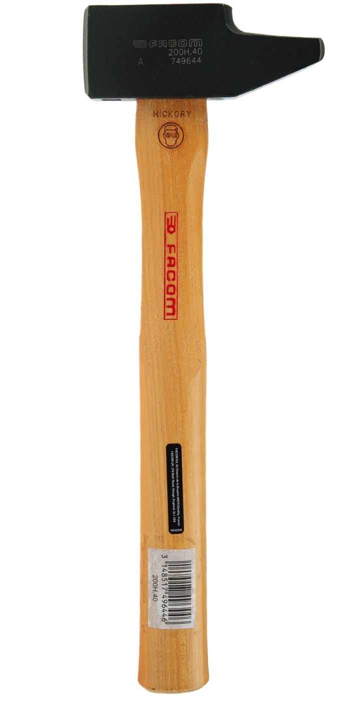 Facom Steel Engineer's Hammer with Hickory Wood Handle, 1kg