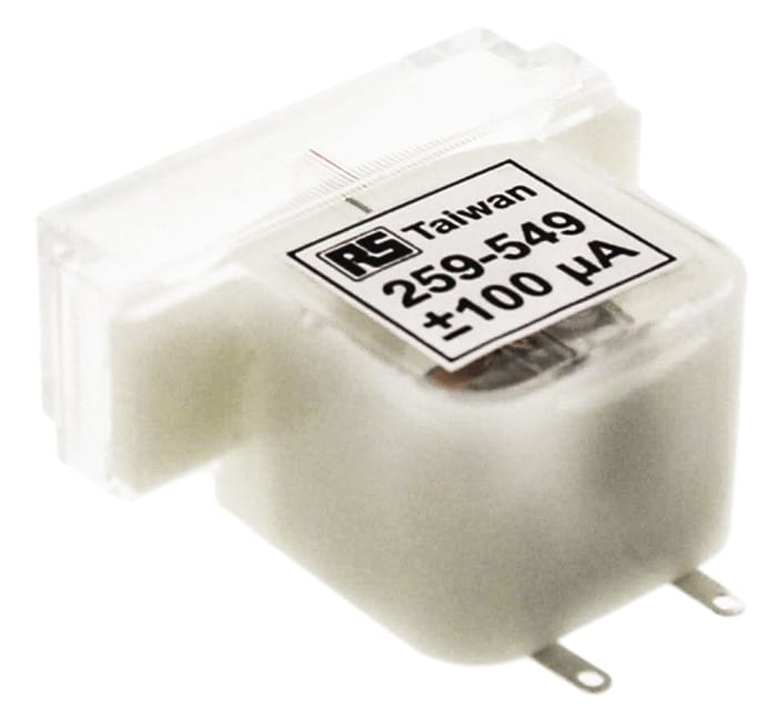 RS PRO Analogue Panel Ammeter 100μA x 50mm, ±20 %