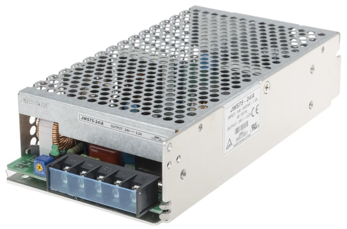 TDK-Lambda Embedded Switch Mode Power Supply SMPS, JWS 75 24A HFP, 24V dc, 3.2A, 75W, 1 Output, 120 → 330 V dc,