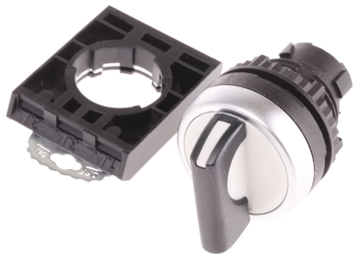 BACO BACO Series 2 Position Selector Switch Head, 22mm Cutout, Black Handle