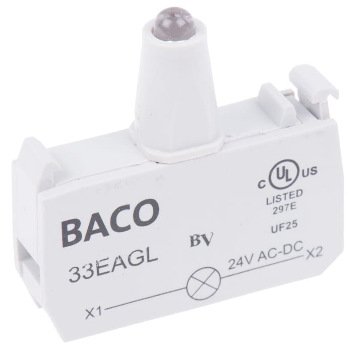 BACO BACO Series Light Block, 24V, Green Light