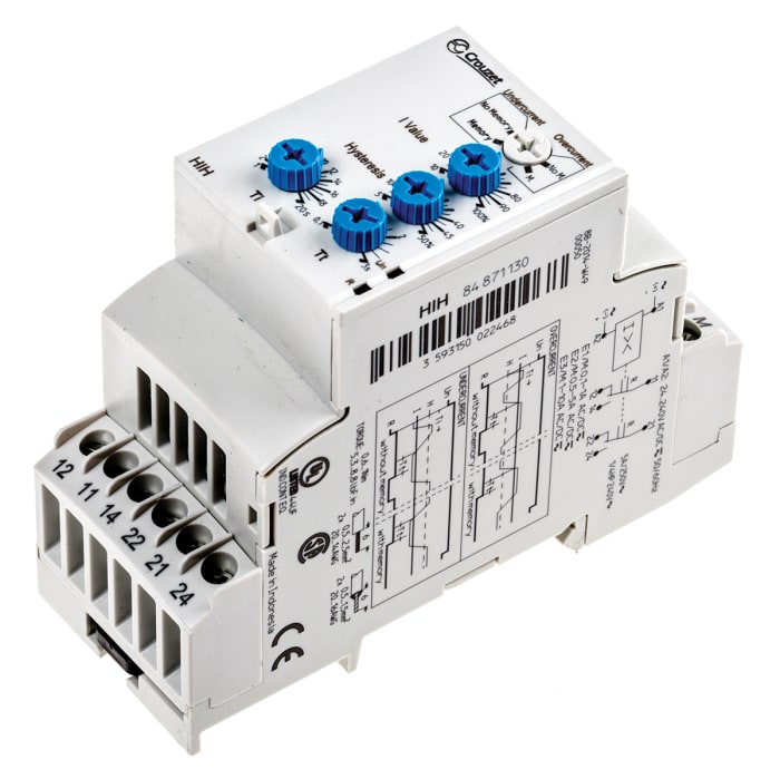 Crouzet Current Monitoring Relay, DPDT