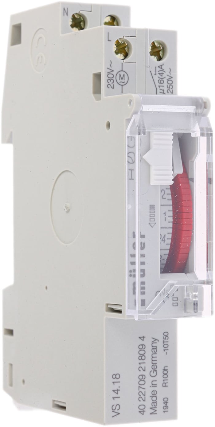 Muller Analogue VS DIN Rail Time Switch, 1-Channel 230 V
