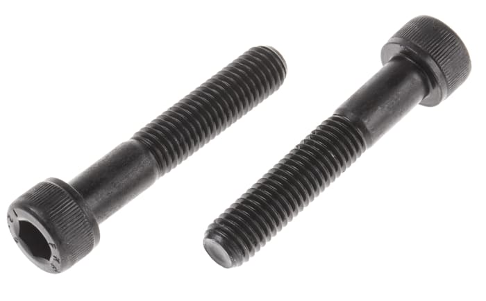 Šroub s vnitřním šestihranem, Ocel, M10, délka: 55mm, Černá, v odpovídající barvě 1.5mm