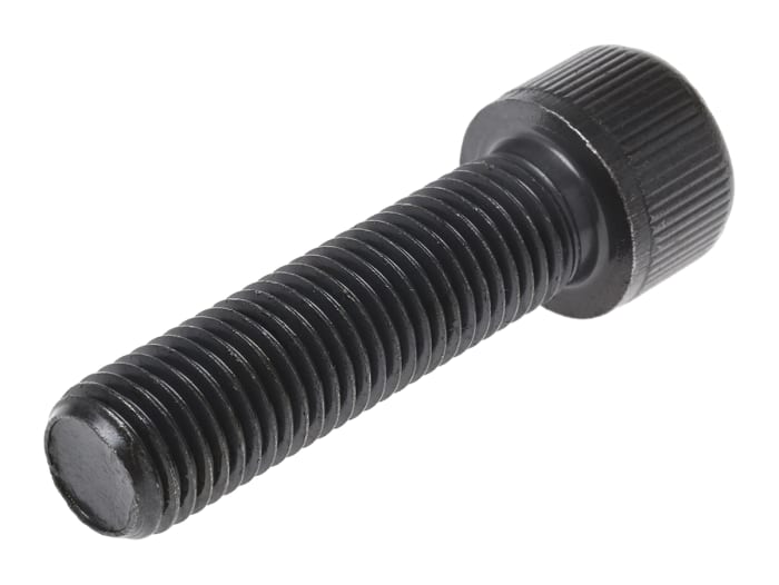 RS PRO Black, Self-Colour Steel Hex Socket Cap Screw, DIN 912, M16 x 60mm