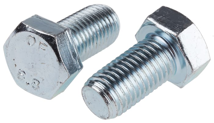 Šroub s šestihrannou hlavou, Leskle pozinkovaný, Ocel Šestihranná, M16, délka: 30.0mm 2.0mm