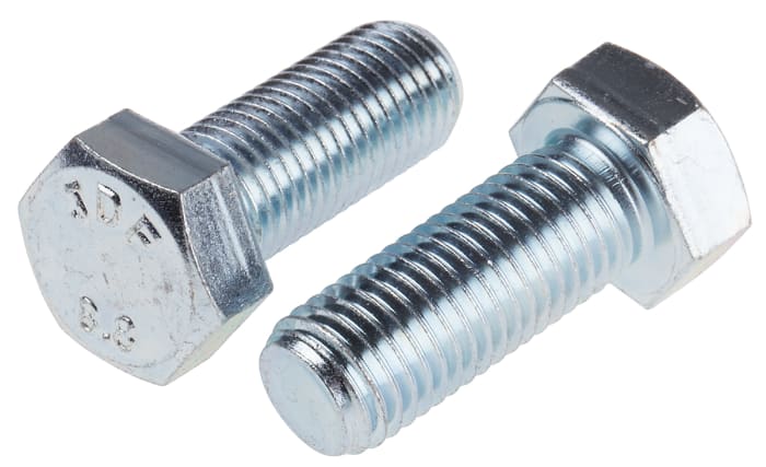 Šroub s šestihrannou hlavou, Leskle pozinkovaný, Ocel Šestihranná, M16, délka: 40.0mm 2.0mm