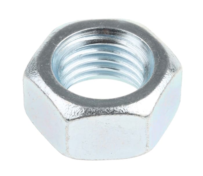 Zinc plated steel hexagon full nut,M20