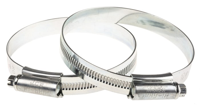 Abrazadera de tornillo sin fin HI-GRIP de Acero, Ø int. 60 → 80mm, anch. 13mm, accionador hex. ranurado