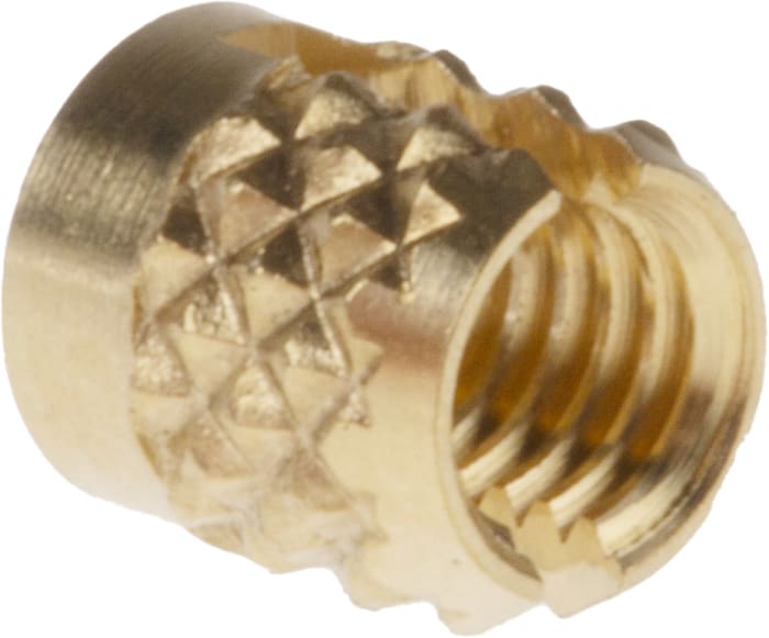 Insert fileté Laiton RS PRO, M3, Ø 4mm x 4.78mm