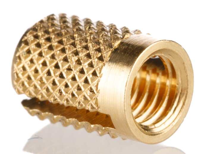 RS PRO RS PRO, M6 Brass Threaded Insert diameter 8mm Depth 12.7mm