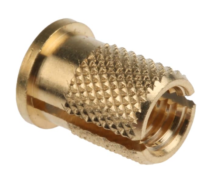 Insert fileté Laiton RS PRO, M6, Ø 8mm x 12.7mm